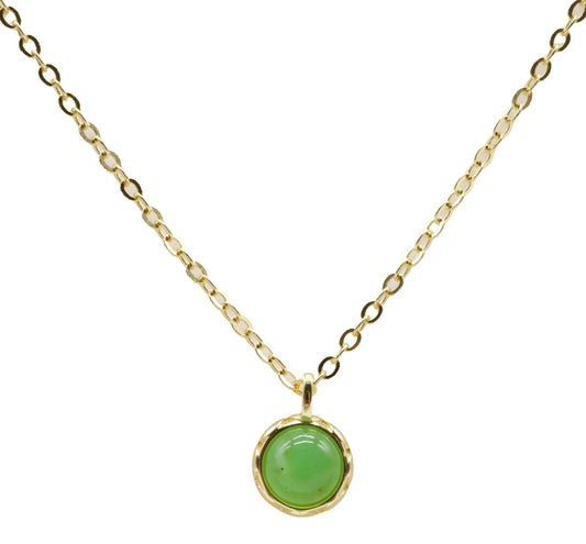 Colar Prata 925 Banhado a Ouro – Jade Verde