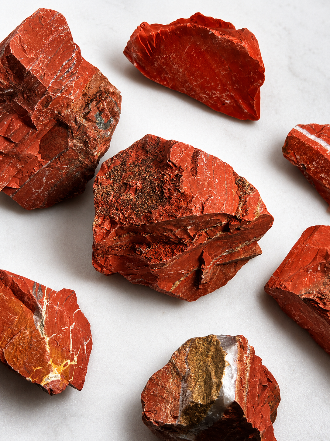 ✨ Jaspe Vermelho Bruto - Pedra da Força