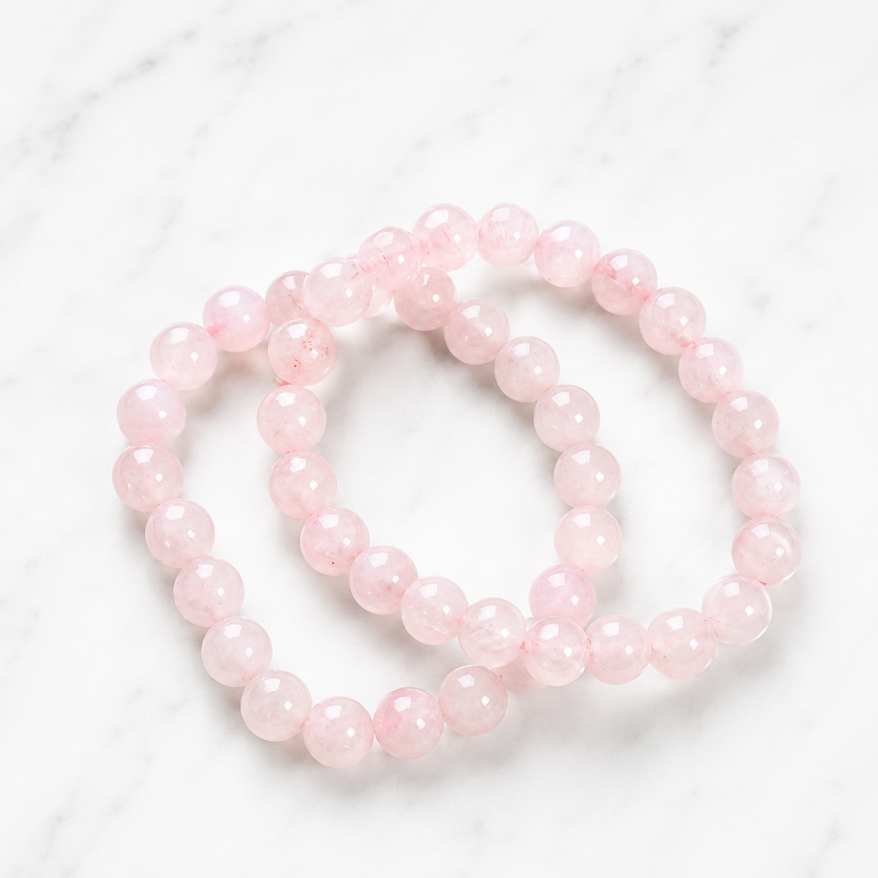 Pulseira de Quartzo Rosa