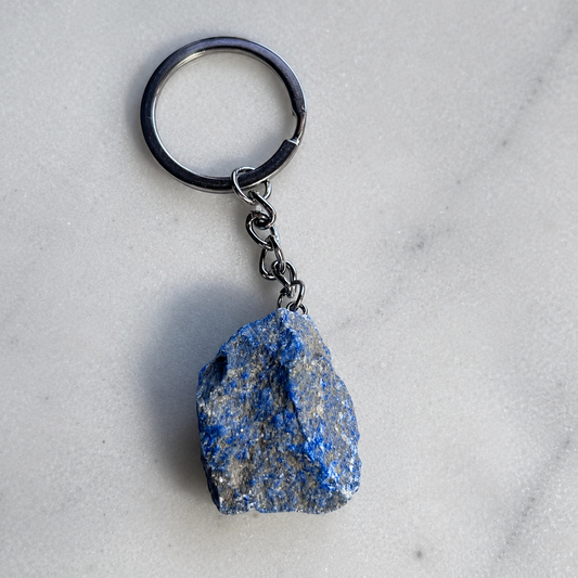💙 Porta-Chaves em Lápis-Lazúli Bruto Natural